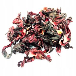 HIBISCUS (FLOARE USCATĂ) – 50 G, 100% NATURALĂ – SUSȚINERE PENTRU CIRCULAȚIE ȘI VITALITATE